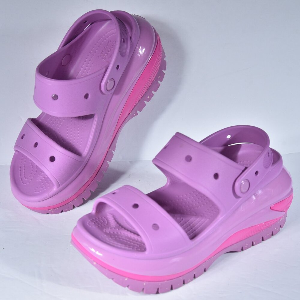 Crocs Mega Crush Hyper Bubblegum Platform Sandals… - image 1